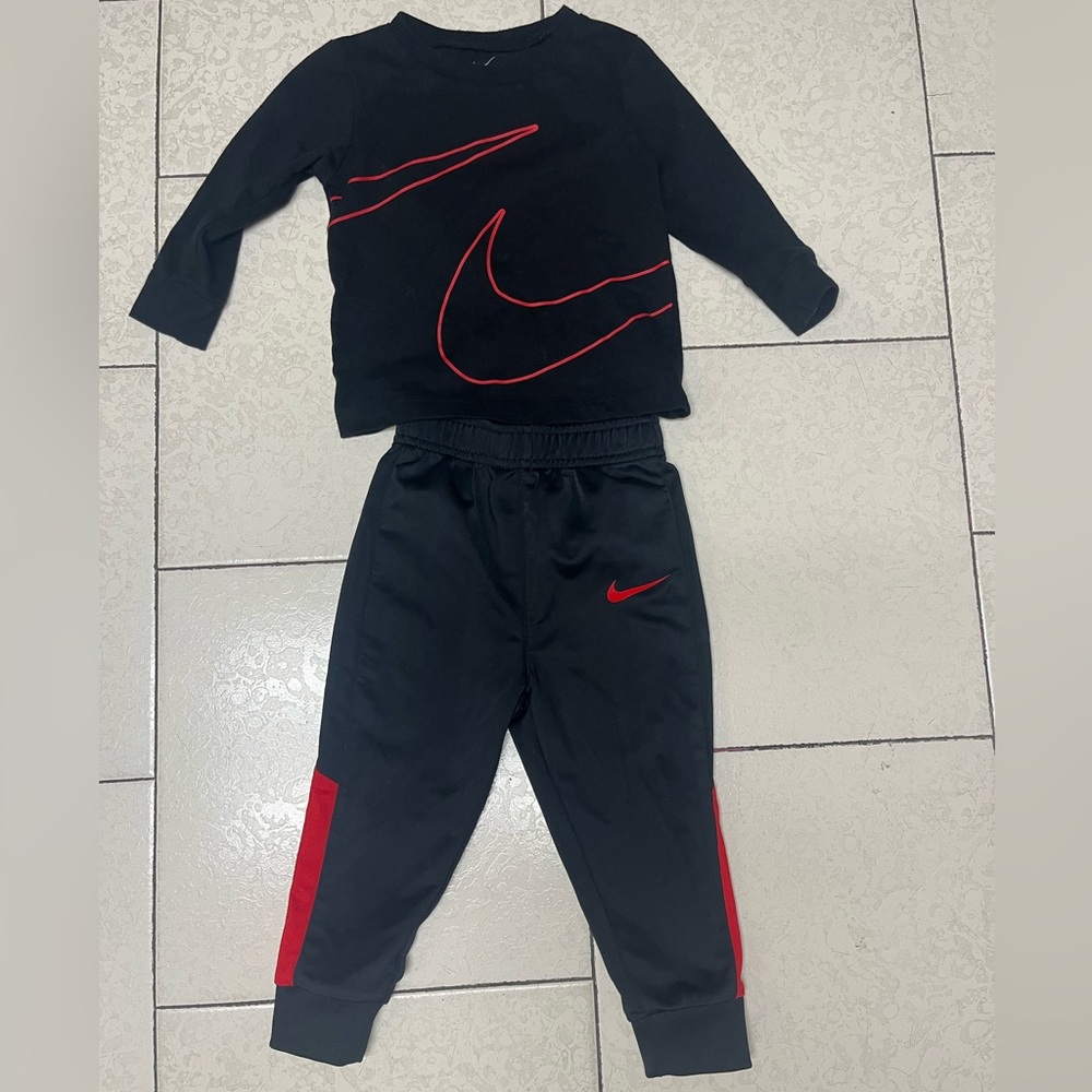 Nike Black matching set 18 months